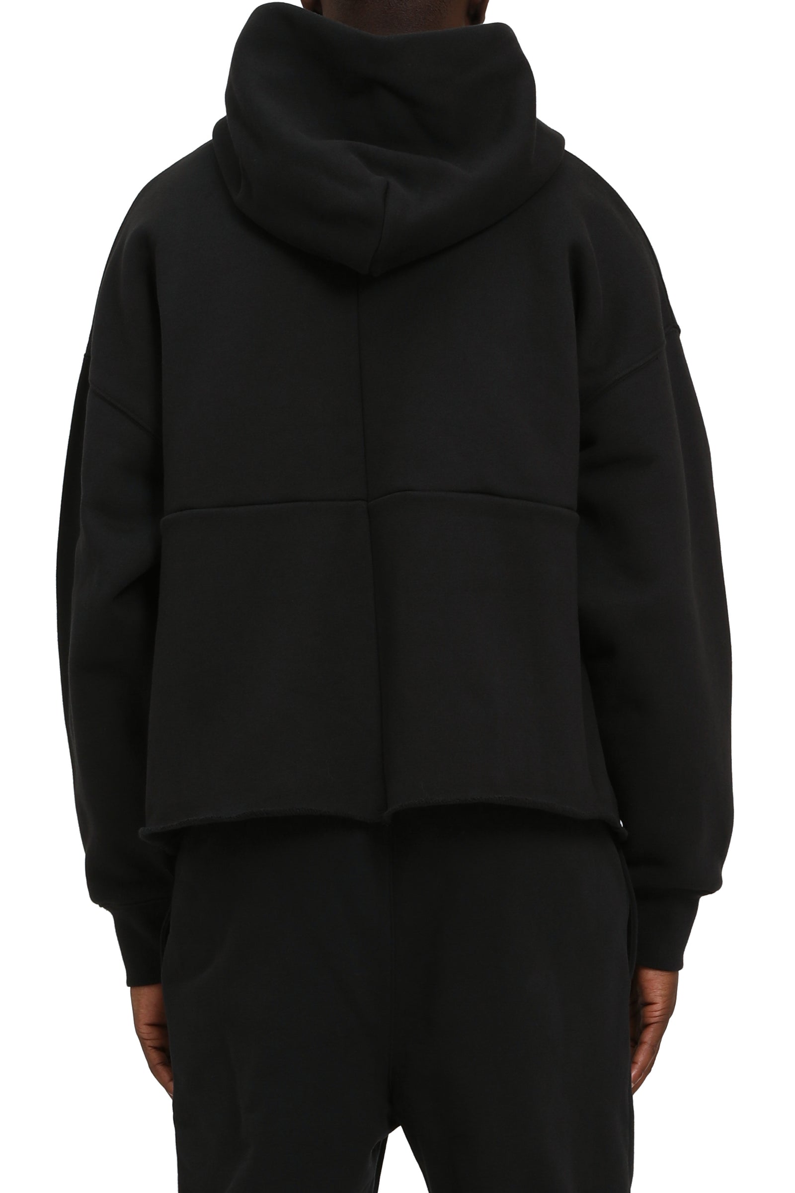 Purple Brand HWT Fleece Oversized Hoodie in black, oversized long-sleeve hoodie – view 2 of 2