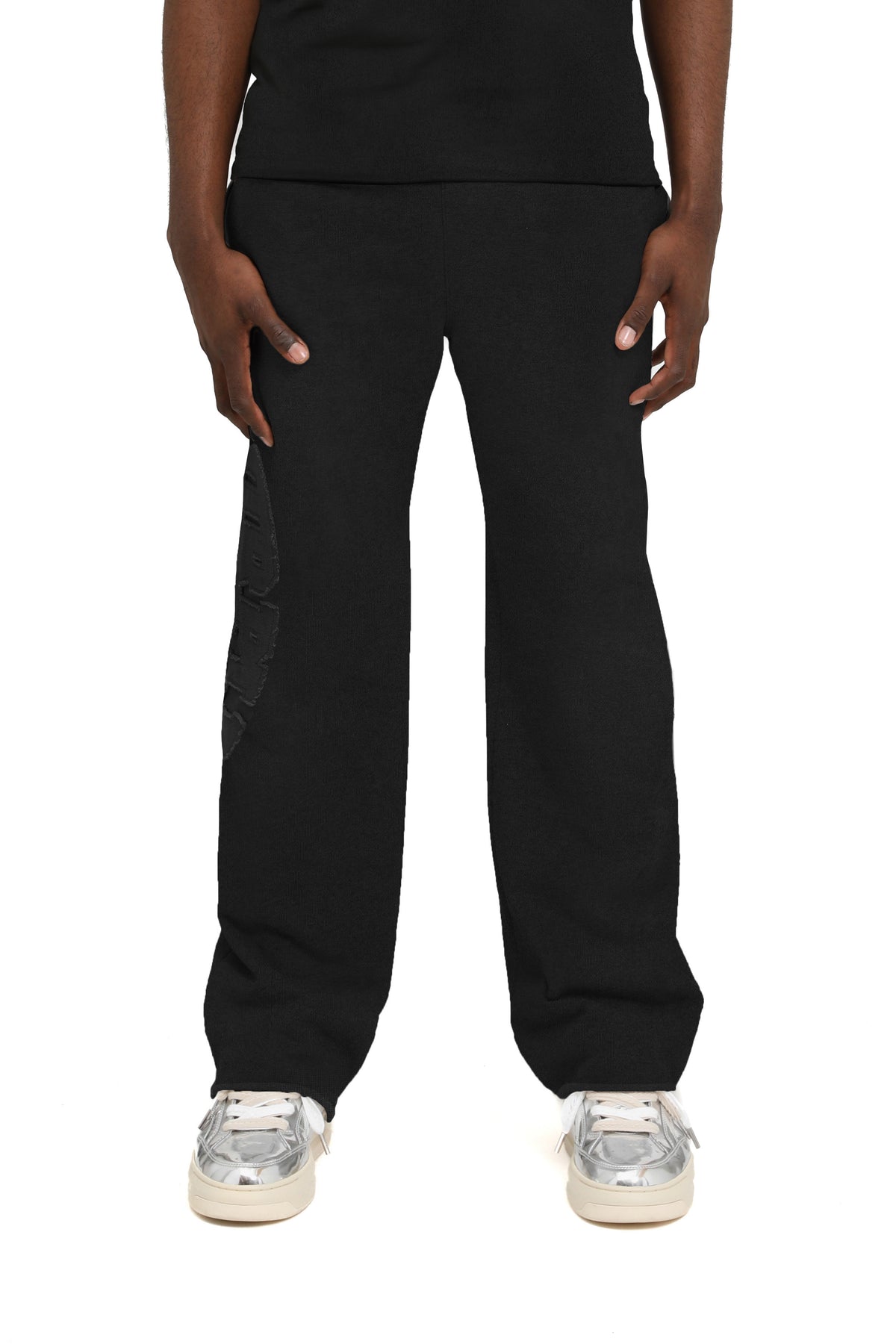 Hwt Fleece Pant Cut Off - Black