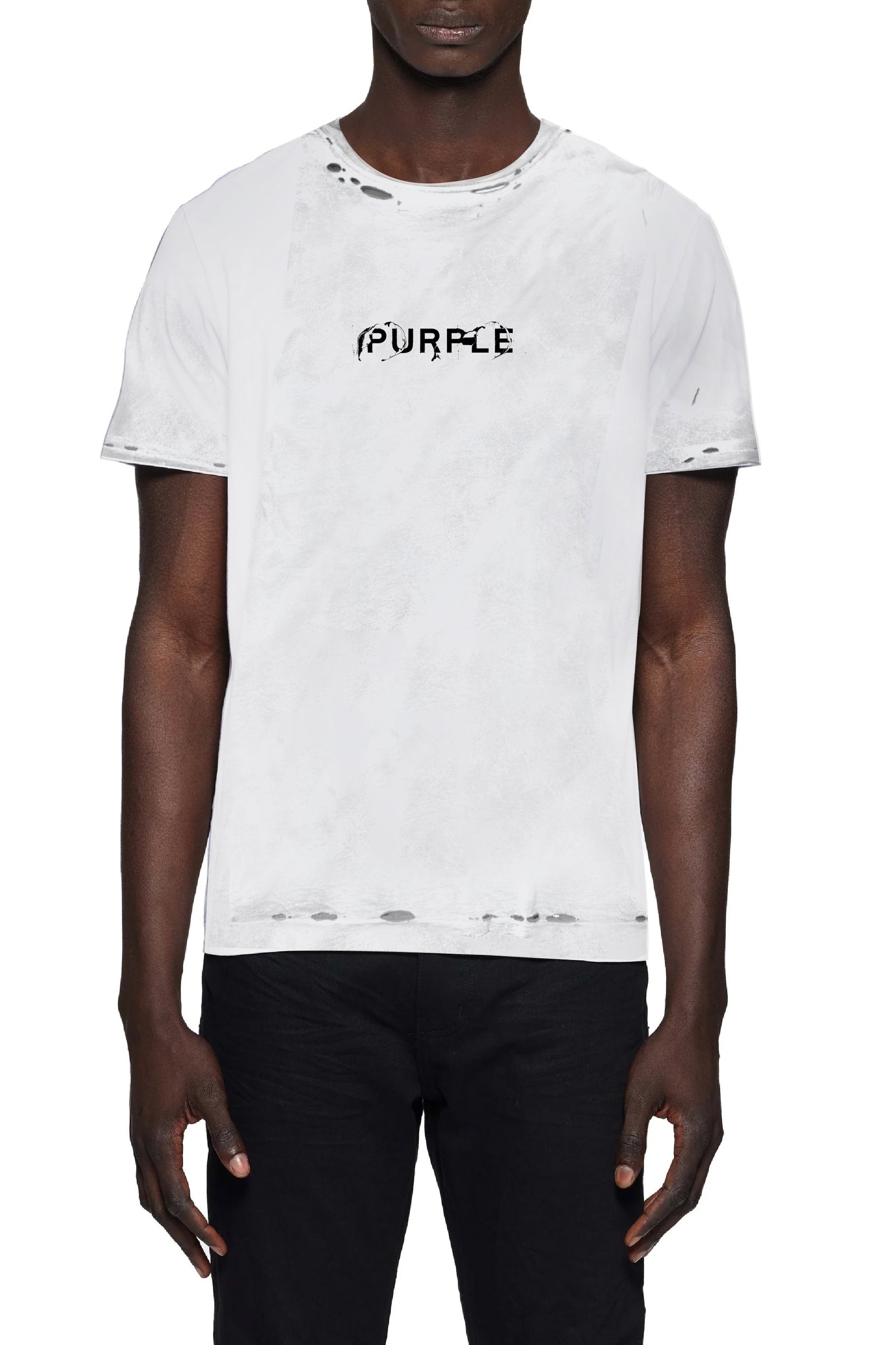 Purple Jeans Clean Jersey Ss Tee - White – view 1 of 2