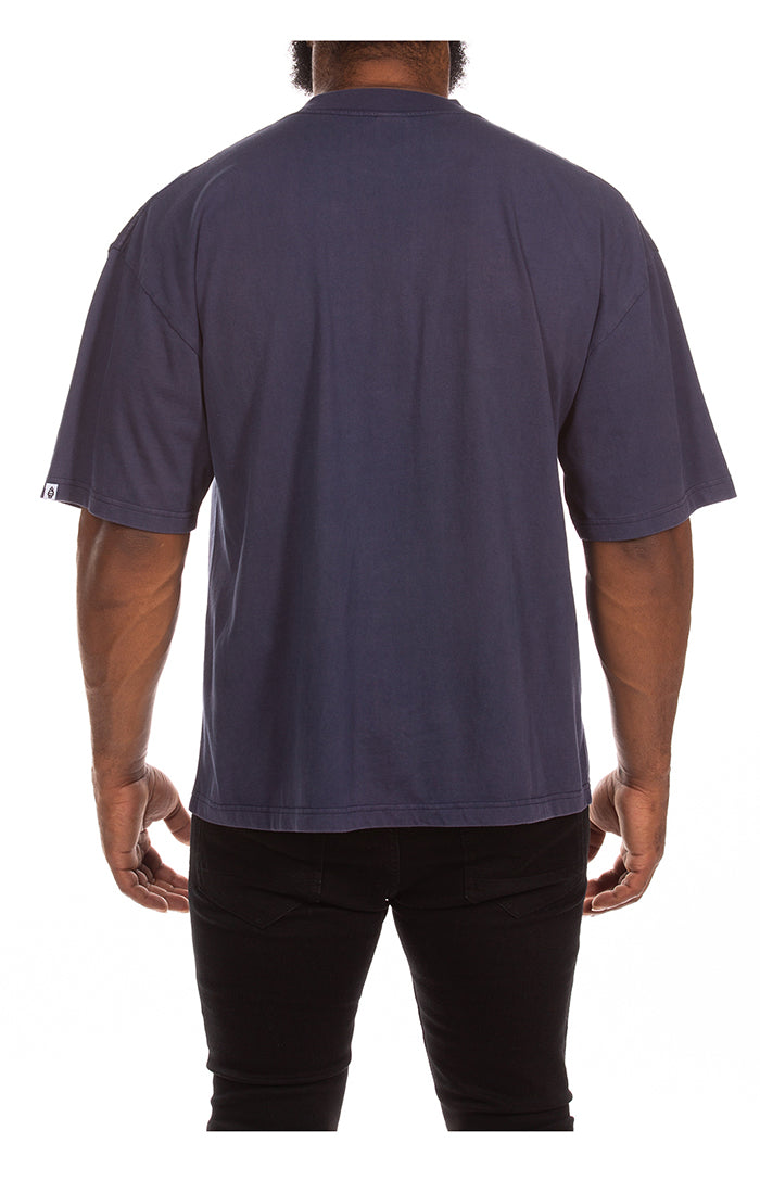 Icecream frank ss knit (boxy fit) - Black Iris