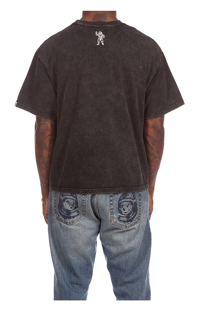 BB faded curve ss knit - Black