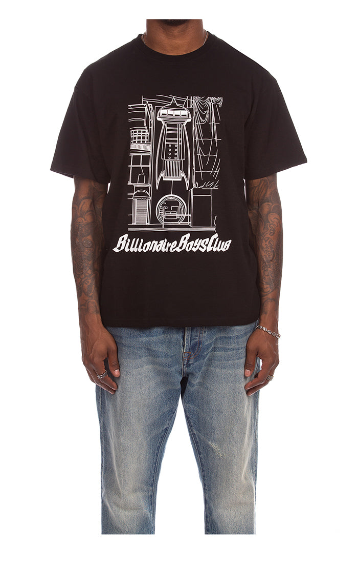 Billionaire Boys Club BB Handcrafted Short Sleeve Tee in black – view 1 of 2
