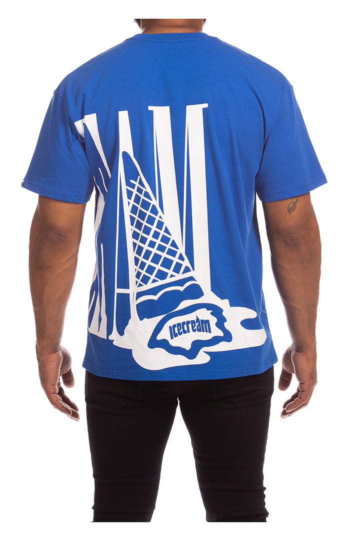 Icecream chai ss tee - Blue