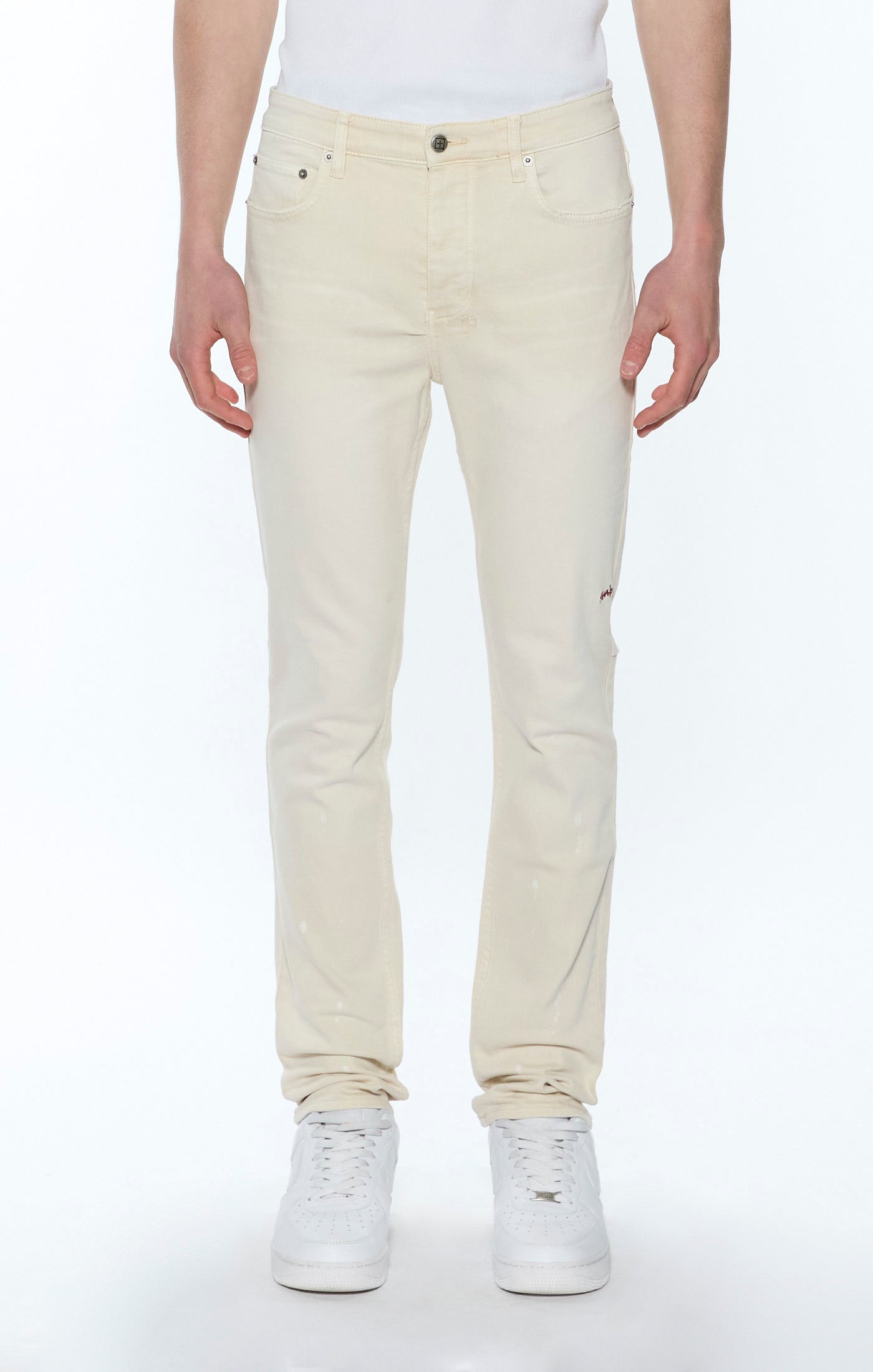 Ksubi Chitch 1999 Jeans in ivory, slim tapered jeans – view 1 of 2