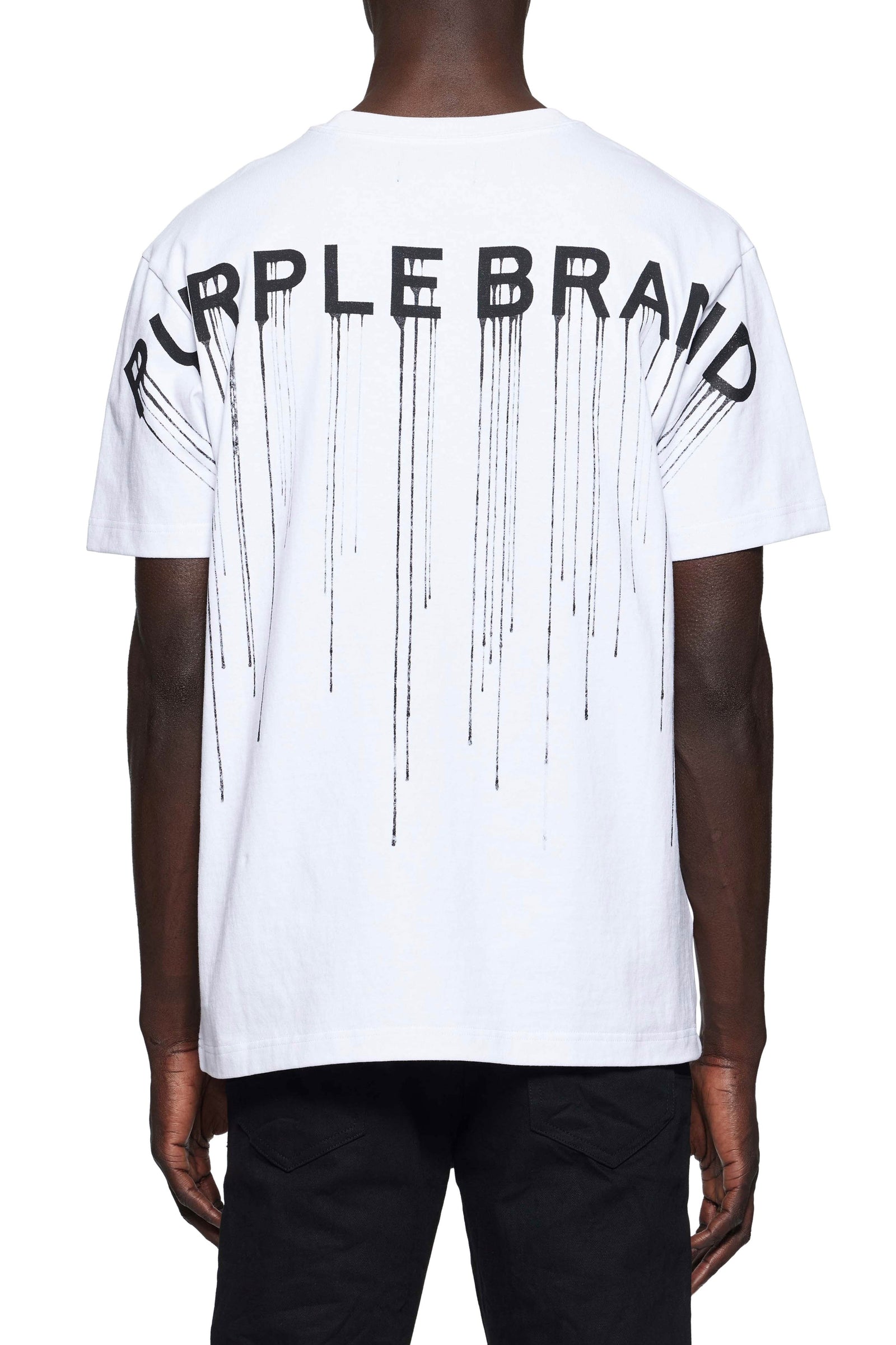 Purple Brand HWT Jersey SS Tee in white – view 1 of 2