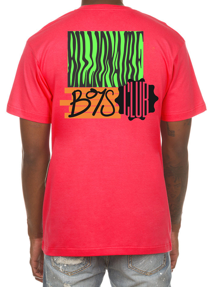 BB ASTRO BLUR SS TEE - HIBISCUS