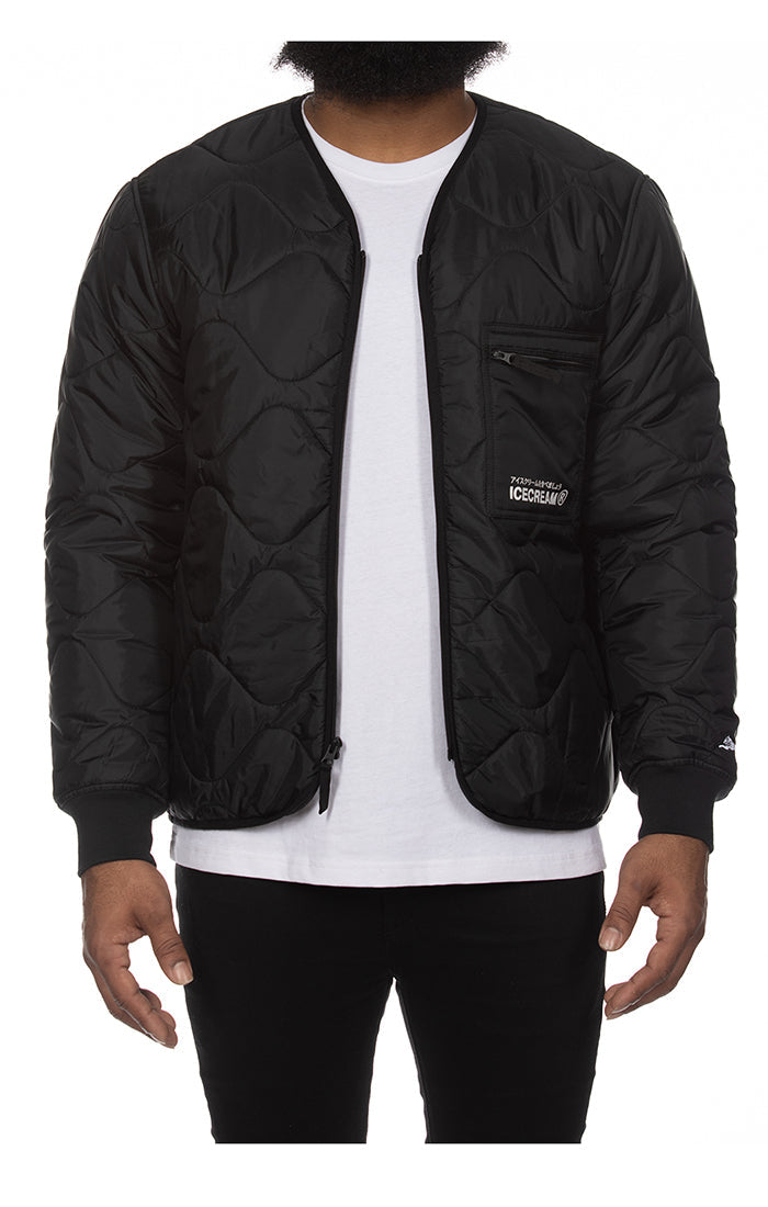 Icecream Quilt Work Jacket in Black – view 1 of 2