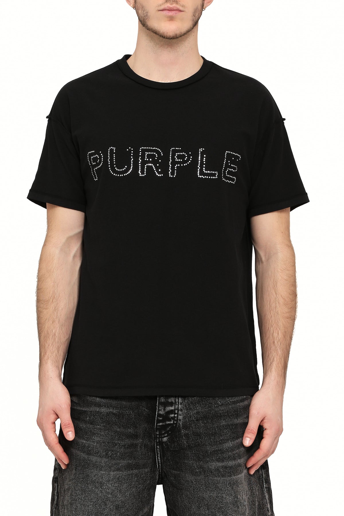 Textured Inside Out Tee - Black