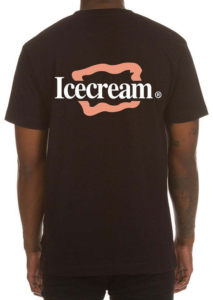 ICECREAM S/S TEE - BLACK