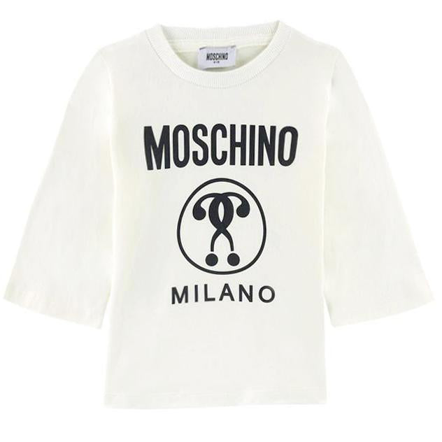 Kids Moschino girls Moschino Milano graphic t-shirt