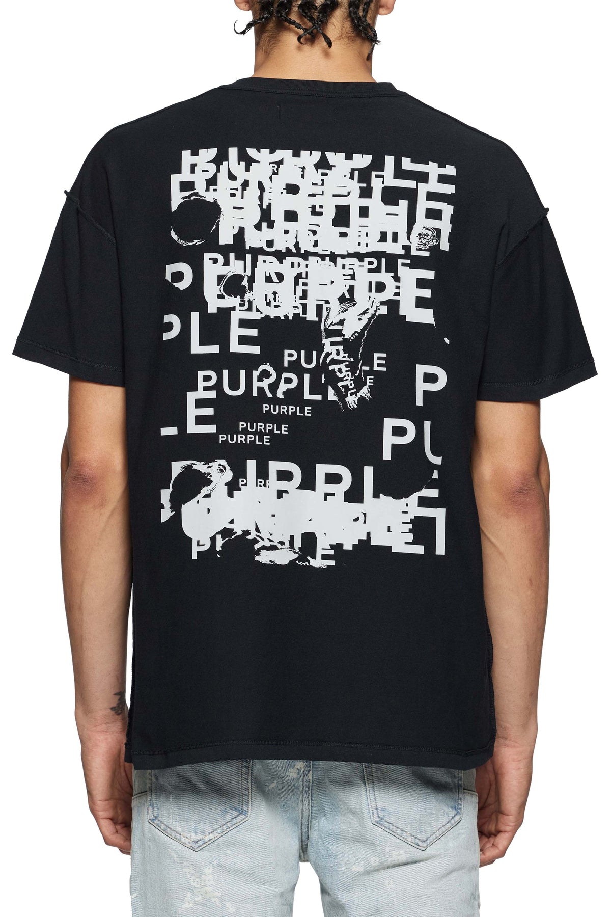 Textured Inside Out Tee - Black