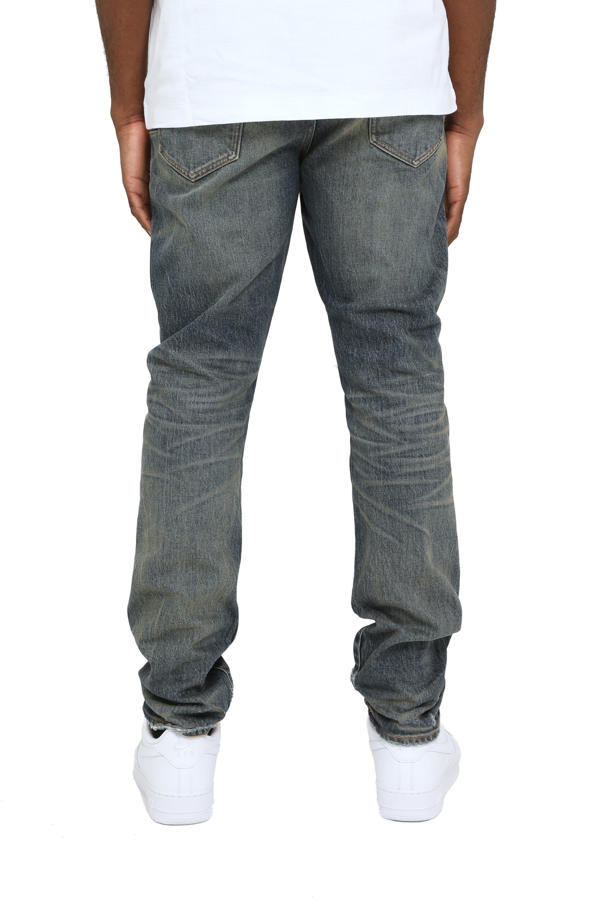 Stratos Vintage Knee Slit - Dk Indigo