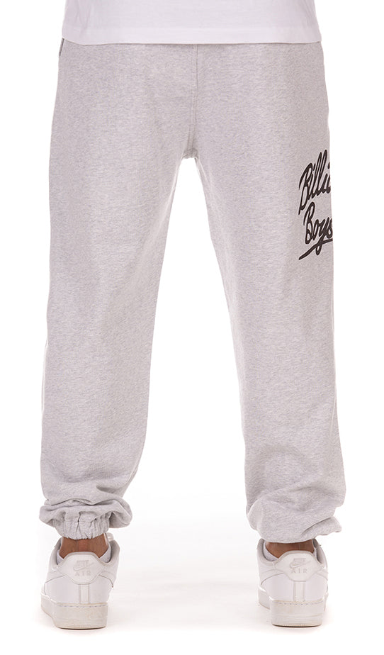 BB SCRIPT SWEATPANT - HEATHER GREY
