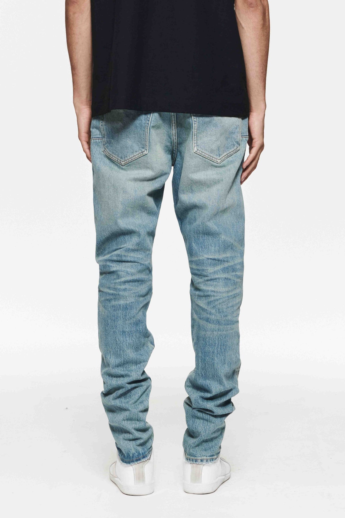 Vintage Knee Blowout - MID INDIGO