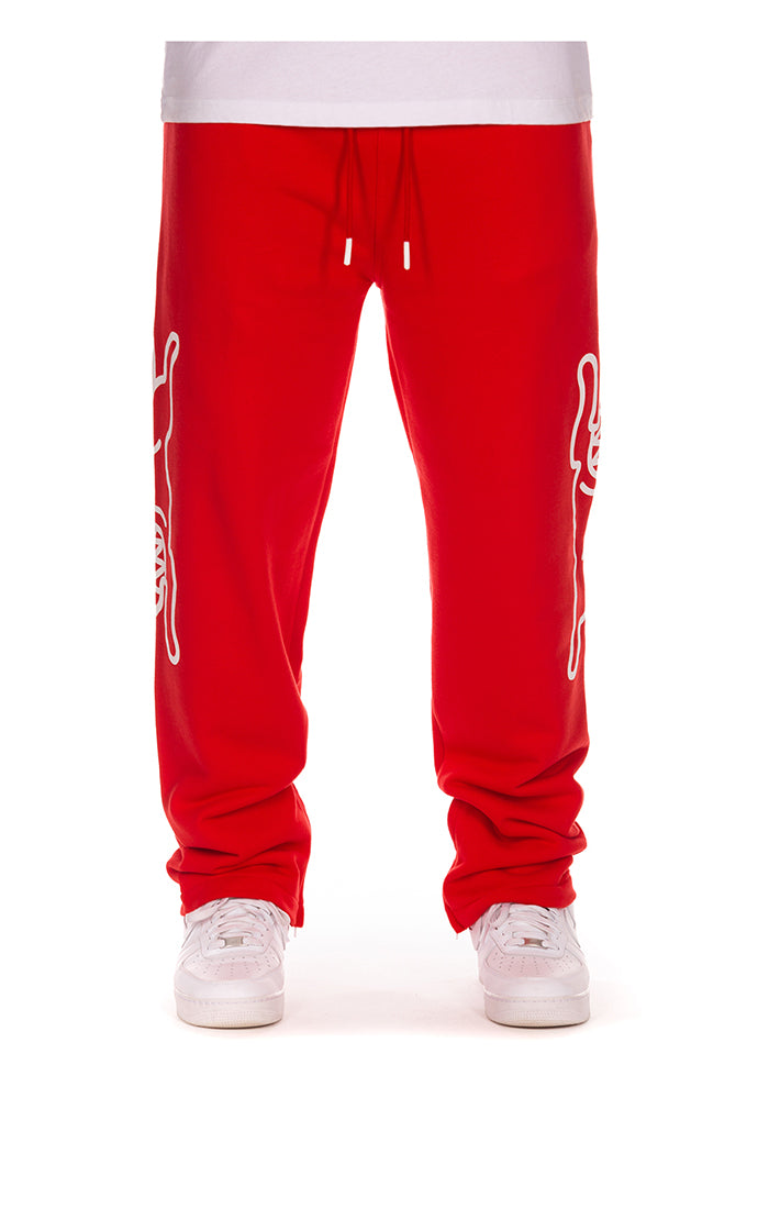 Icecream Contender Sweatpants in racing red – view 1 of 4