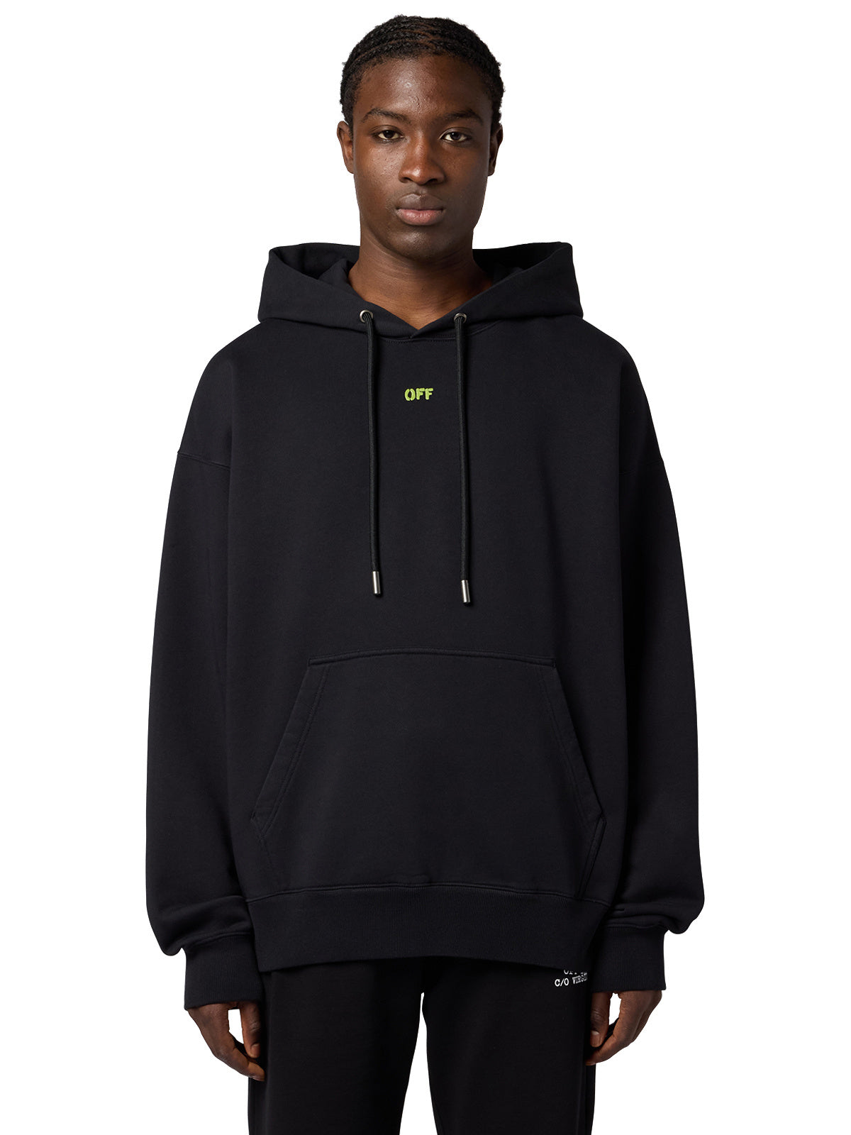 DARK SLIME ARROW SKATE HOODIE - BLACK