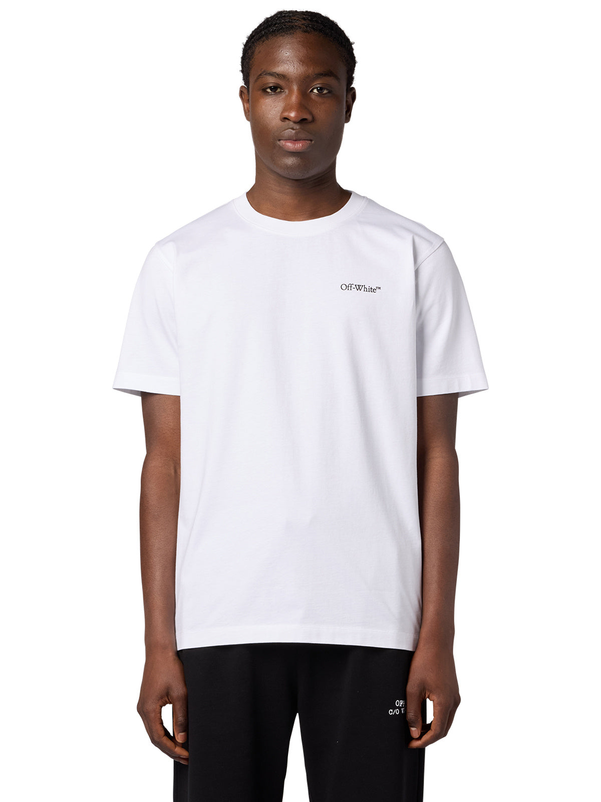 METAL ARROW S/S SLIM TEE - WHITE