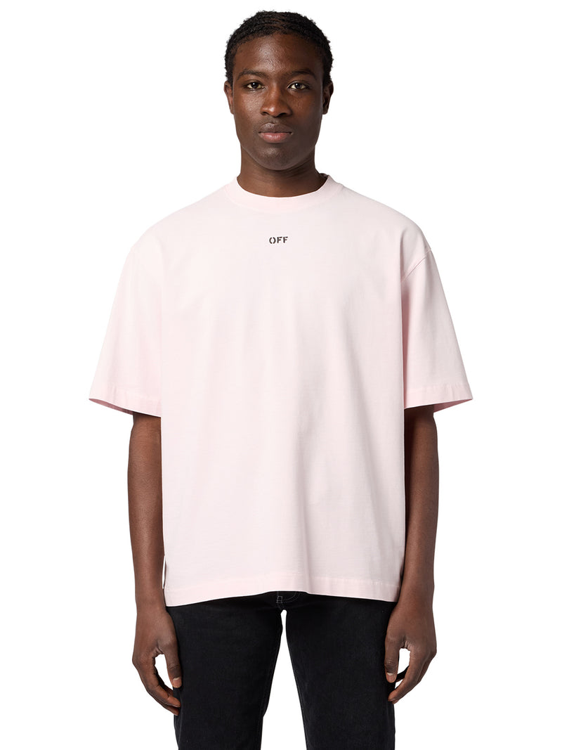 RUBBED PAINT ARROWS S/S SKATE TEE - FADE OUT MAUVE MOR