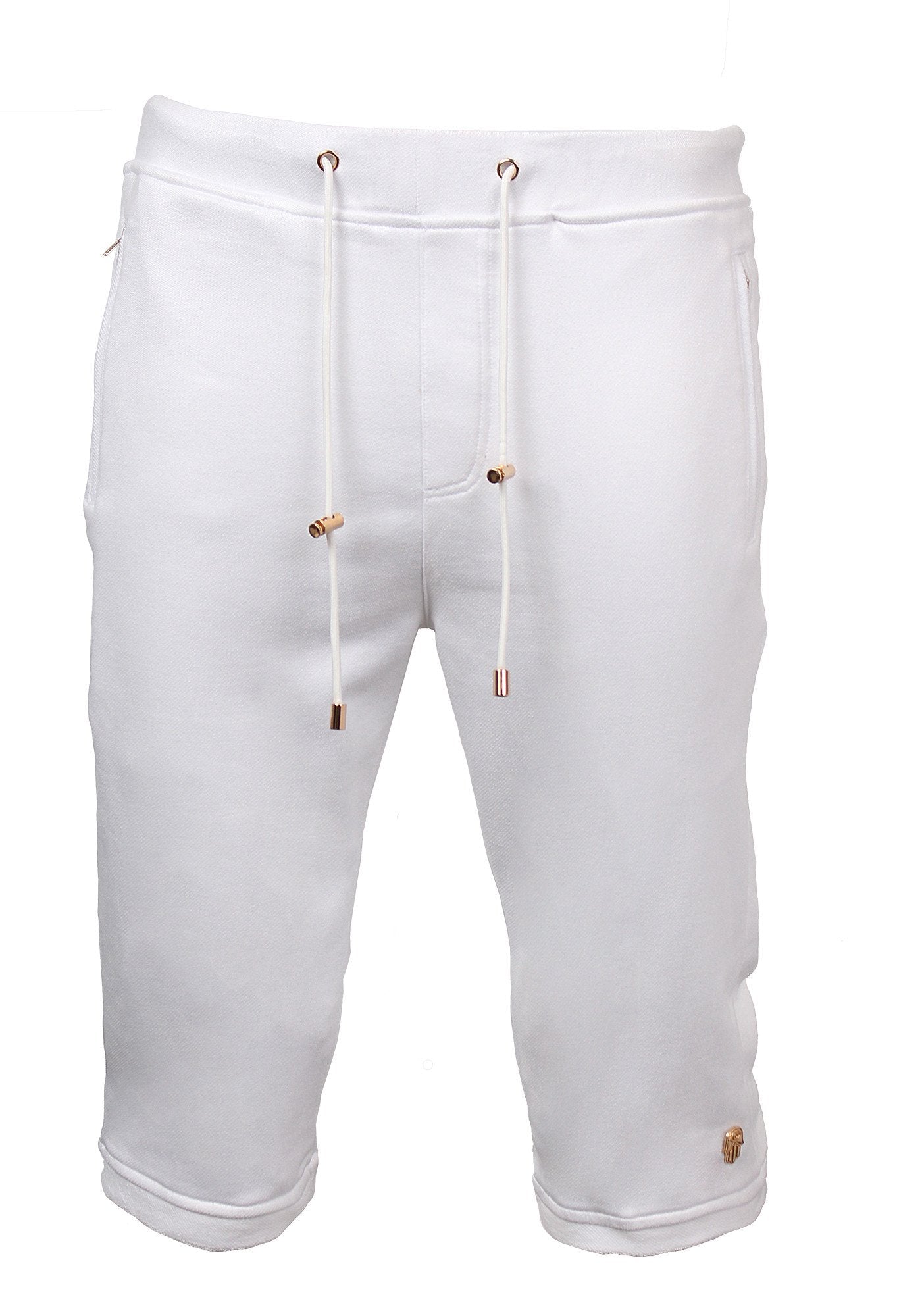 Kash Terry Suede Elongated Shorts with White Gold Accents – photo 6