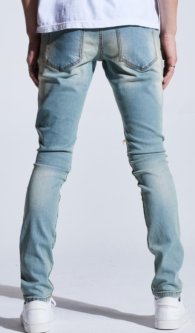 Embellish Topaz Denim in blue and pink – view 3 of 3