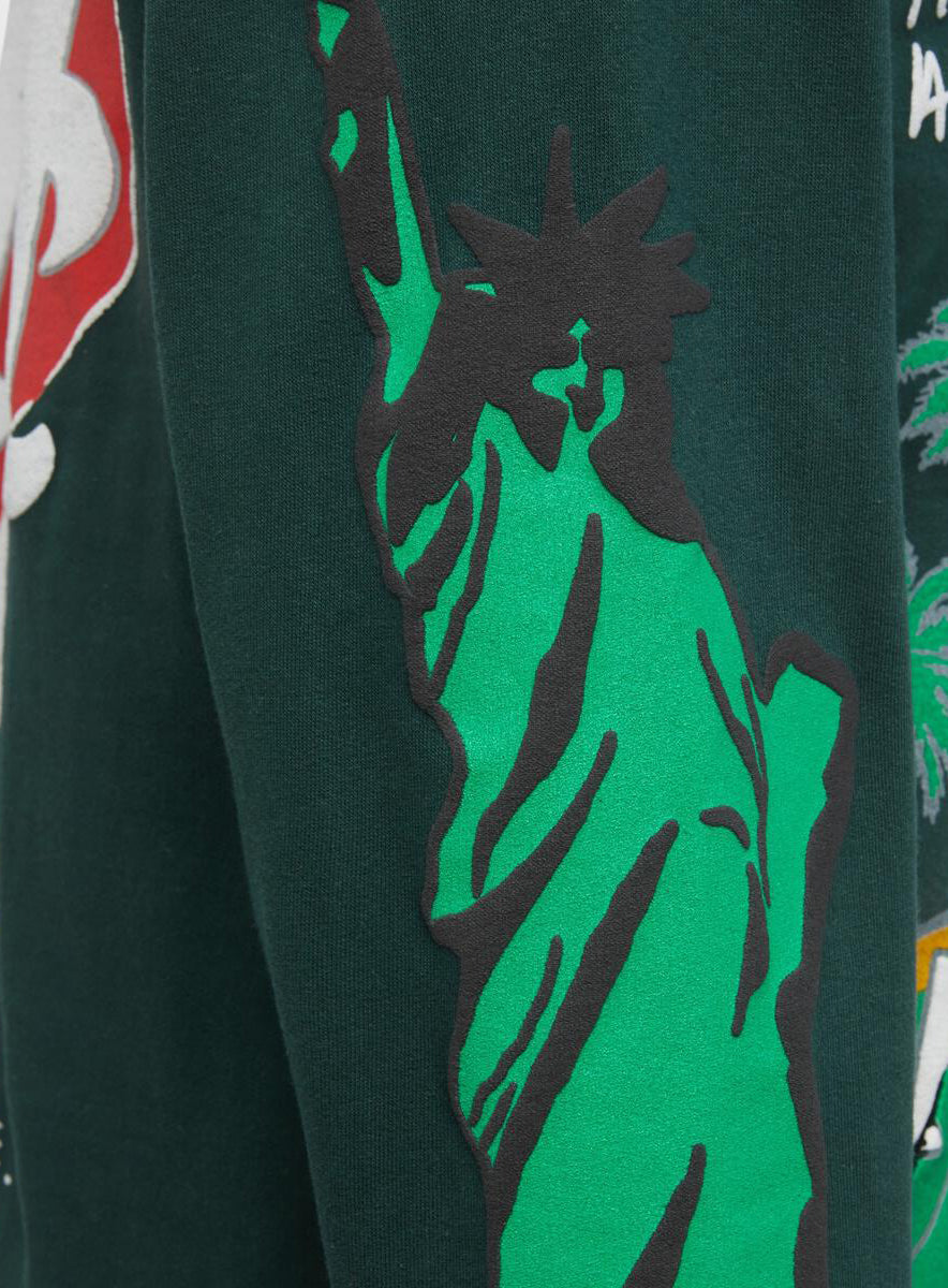 Homme + Femme Cali to NYC Hoodie in Forest Green – view 6 of 6