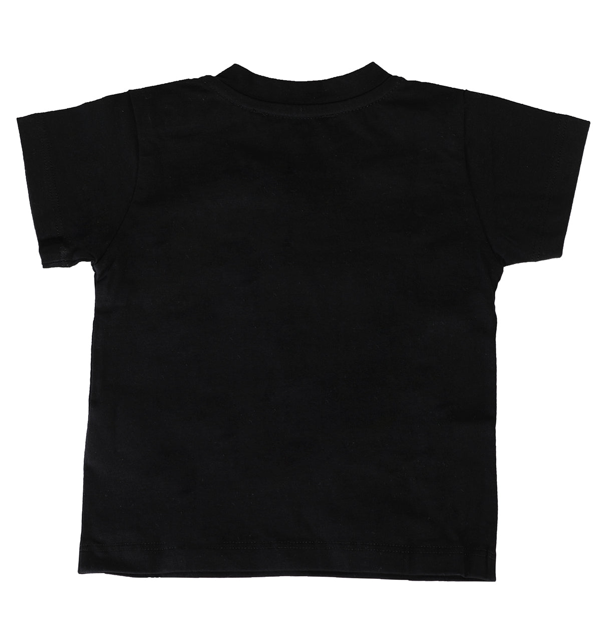 BABY CLASSIC LOGO TEE W/ SHOULDER SNAPS - BLACK