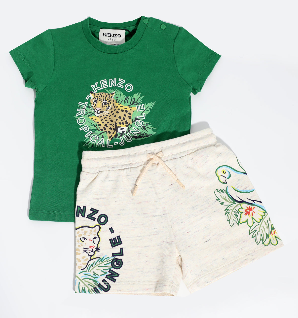 SS JERSEY T-SHIRT AND SHORTS SET-GREEN