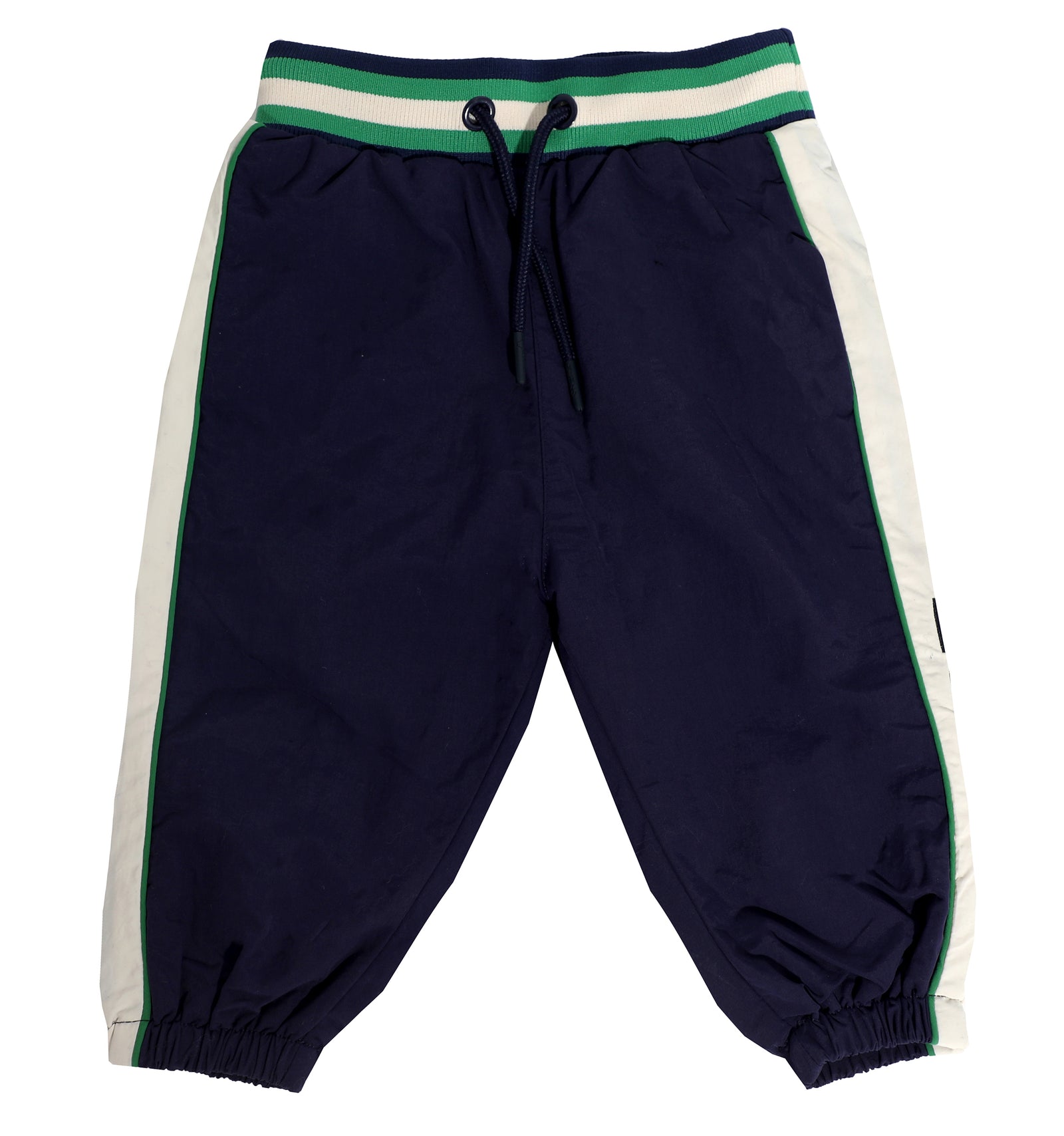 Kenzo Kids Colorblock Nylon Trousers in Navy – view 1 of 2