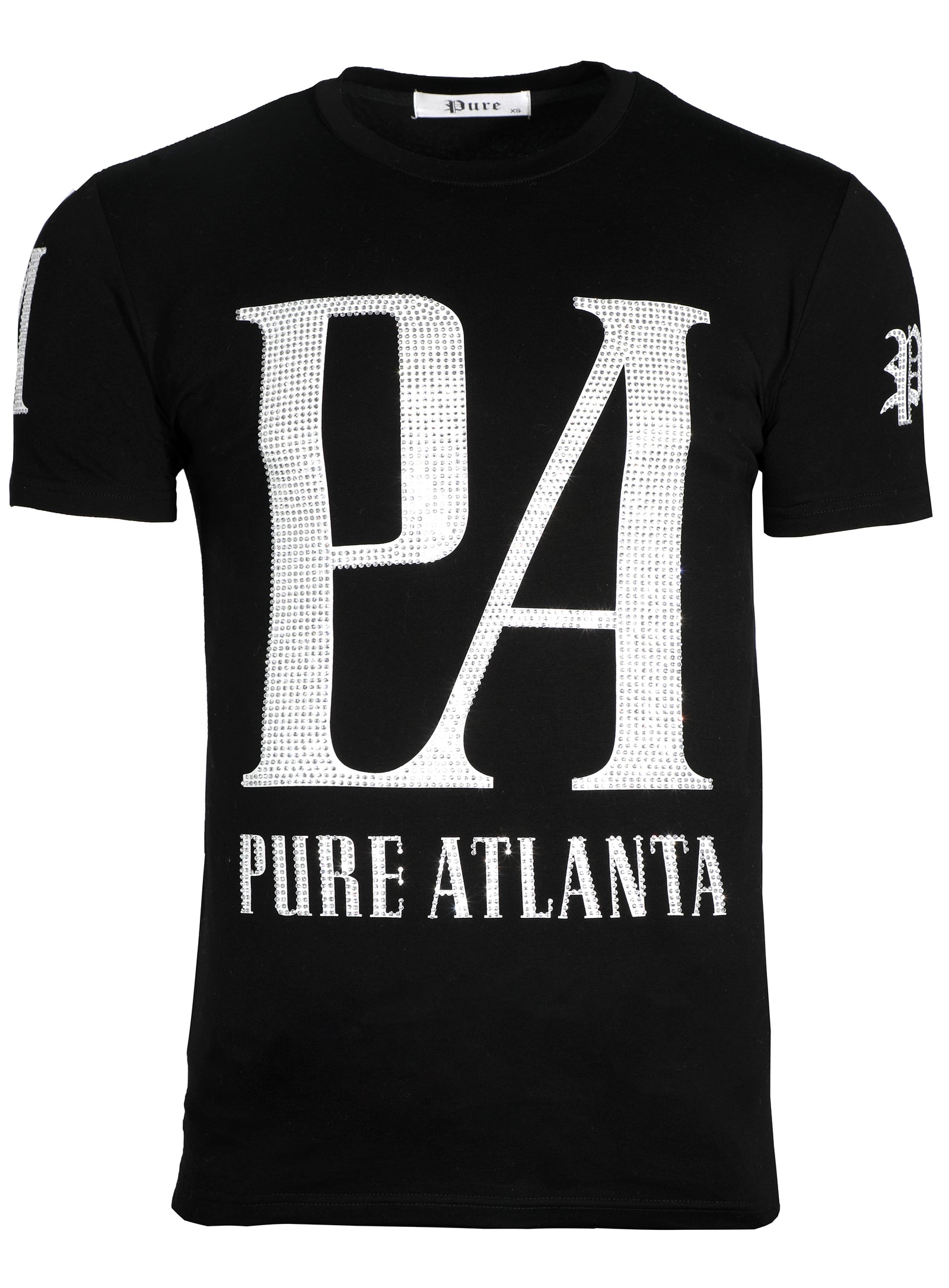 Pure "PA" Diamond Tee in black – view 1 of 4