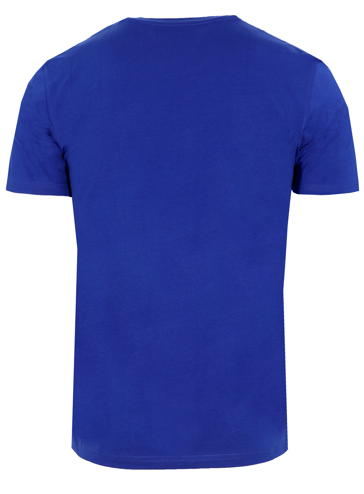 STRETCH JERSEY T-SHIRT WITH LOGO - ROYAL BLUE