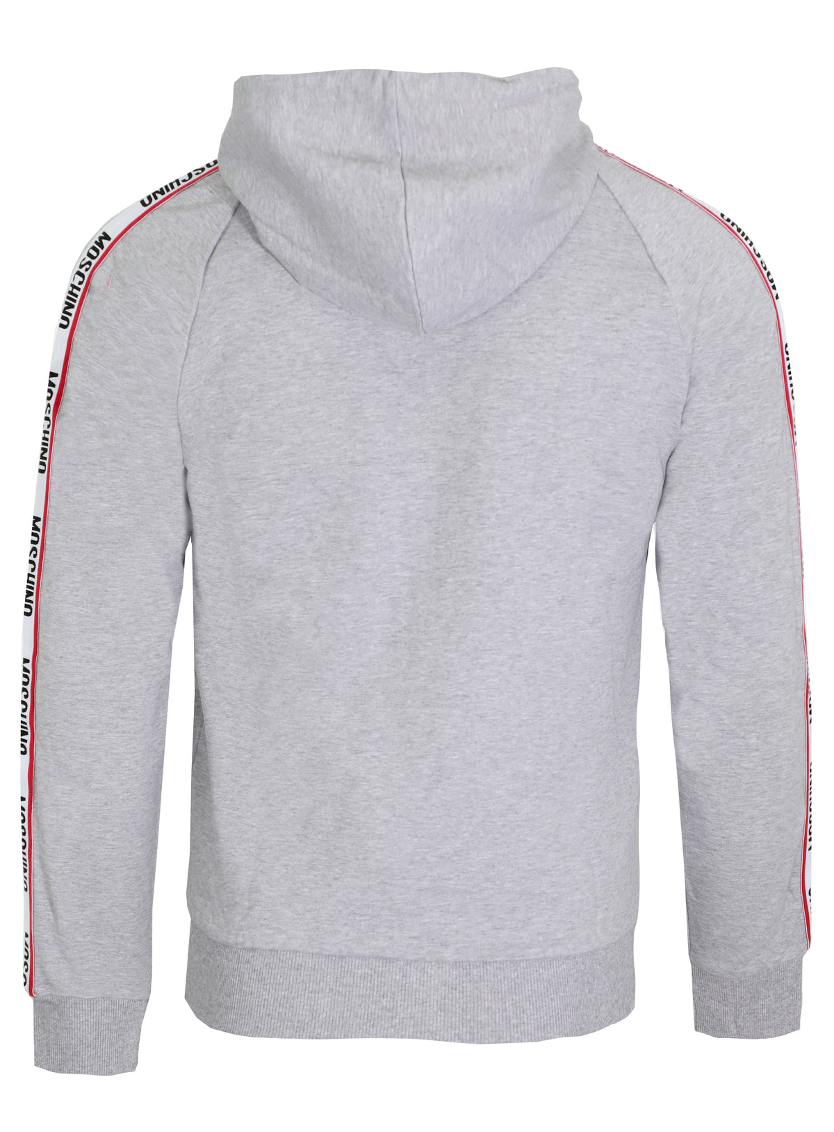 SIDE STRIPE FULL ZIP HOODIE - GREY