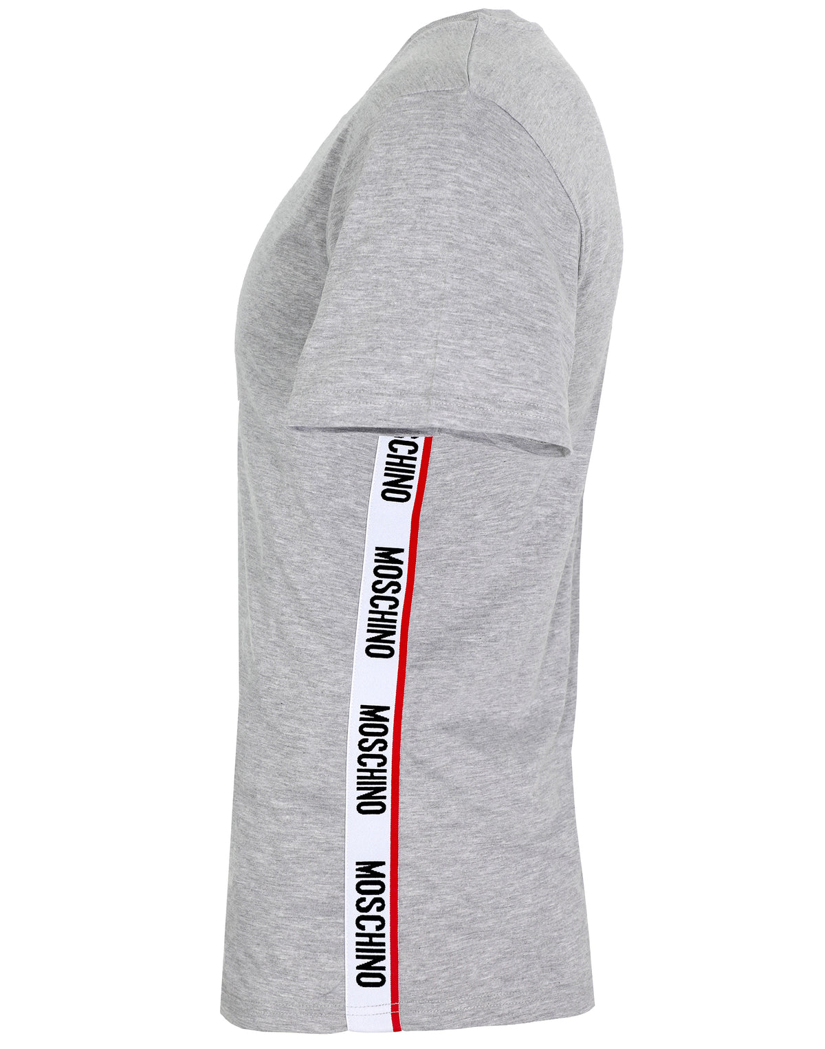 SIDE STRIPE LOGO TEE - GREY