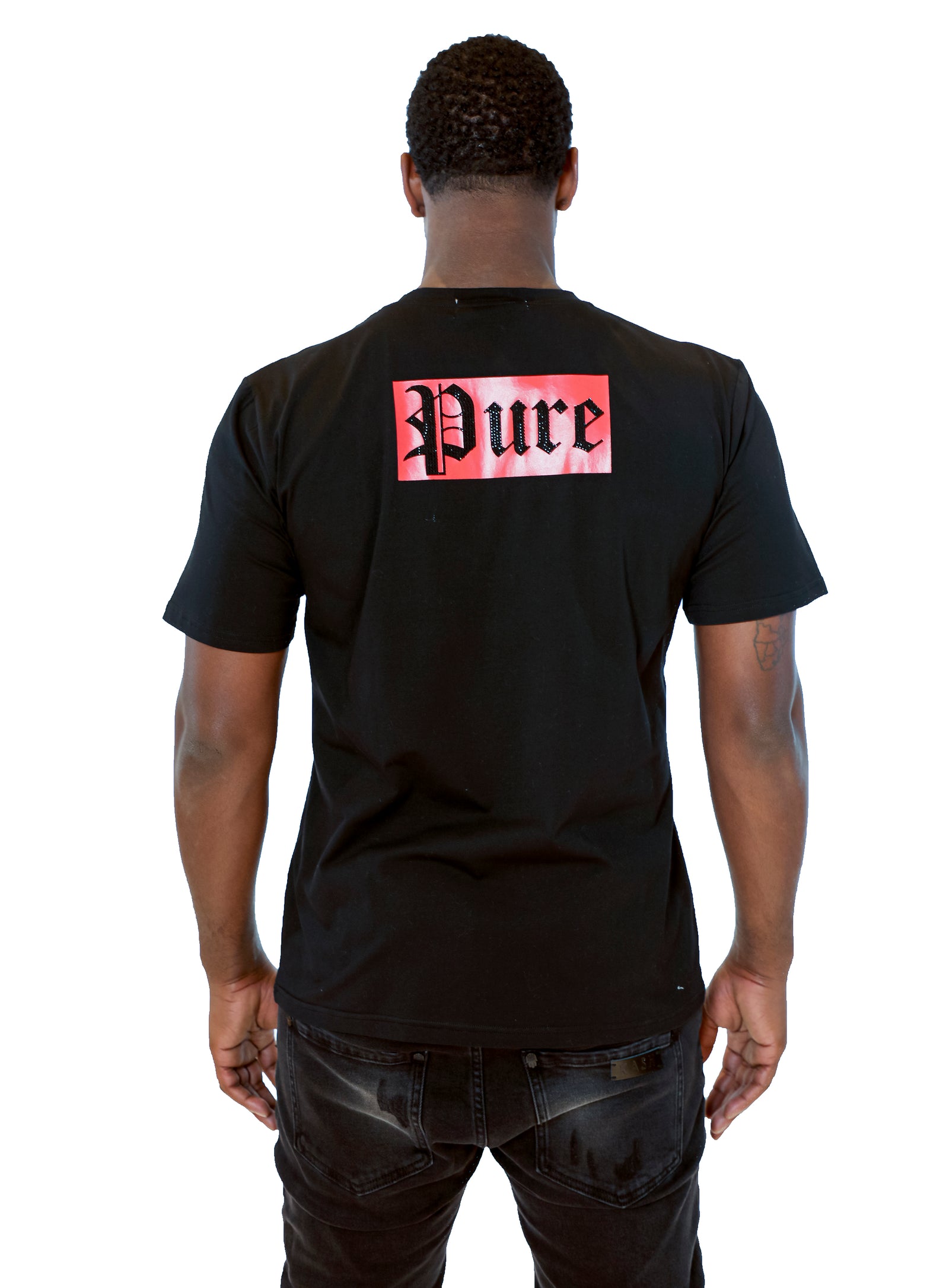 Pure Culture Diamond Tee in black – view 4 of 8