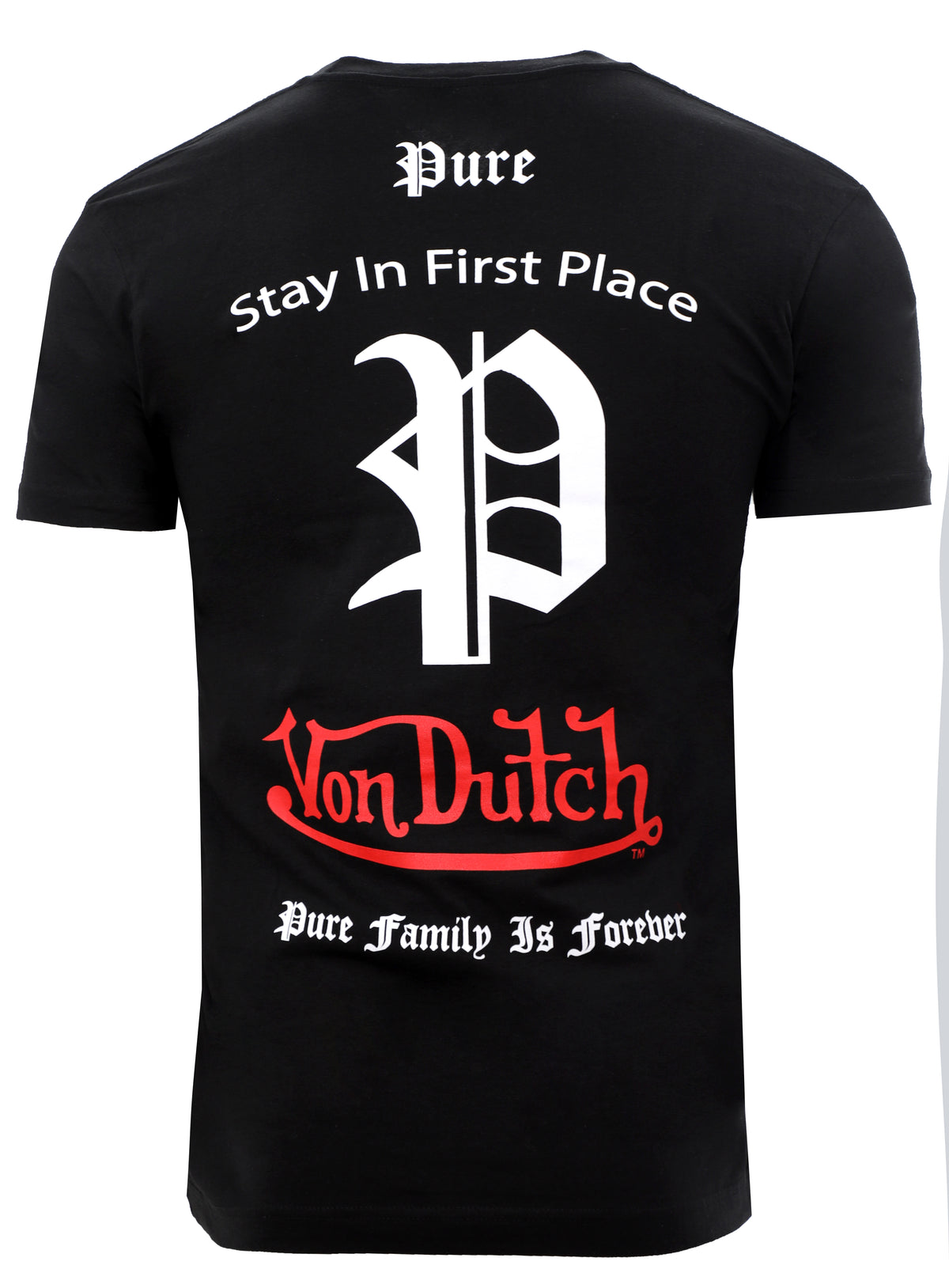 DOUBLE FIRE EYE TEE - BLACK