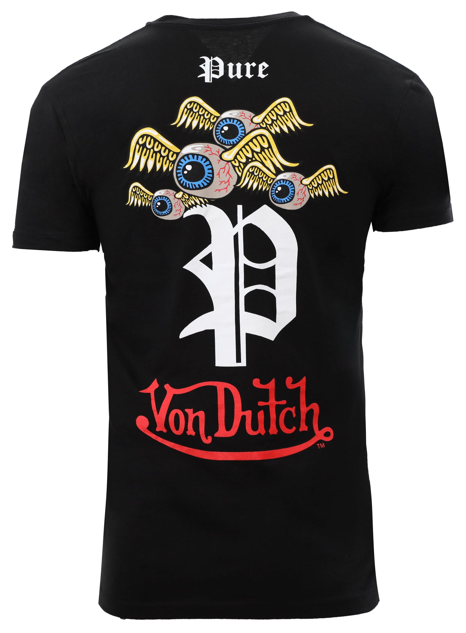 Von Dutch x Pure Family Flying Eye Tee in black – view 2 of 2