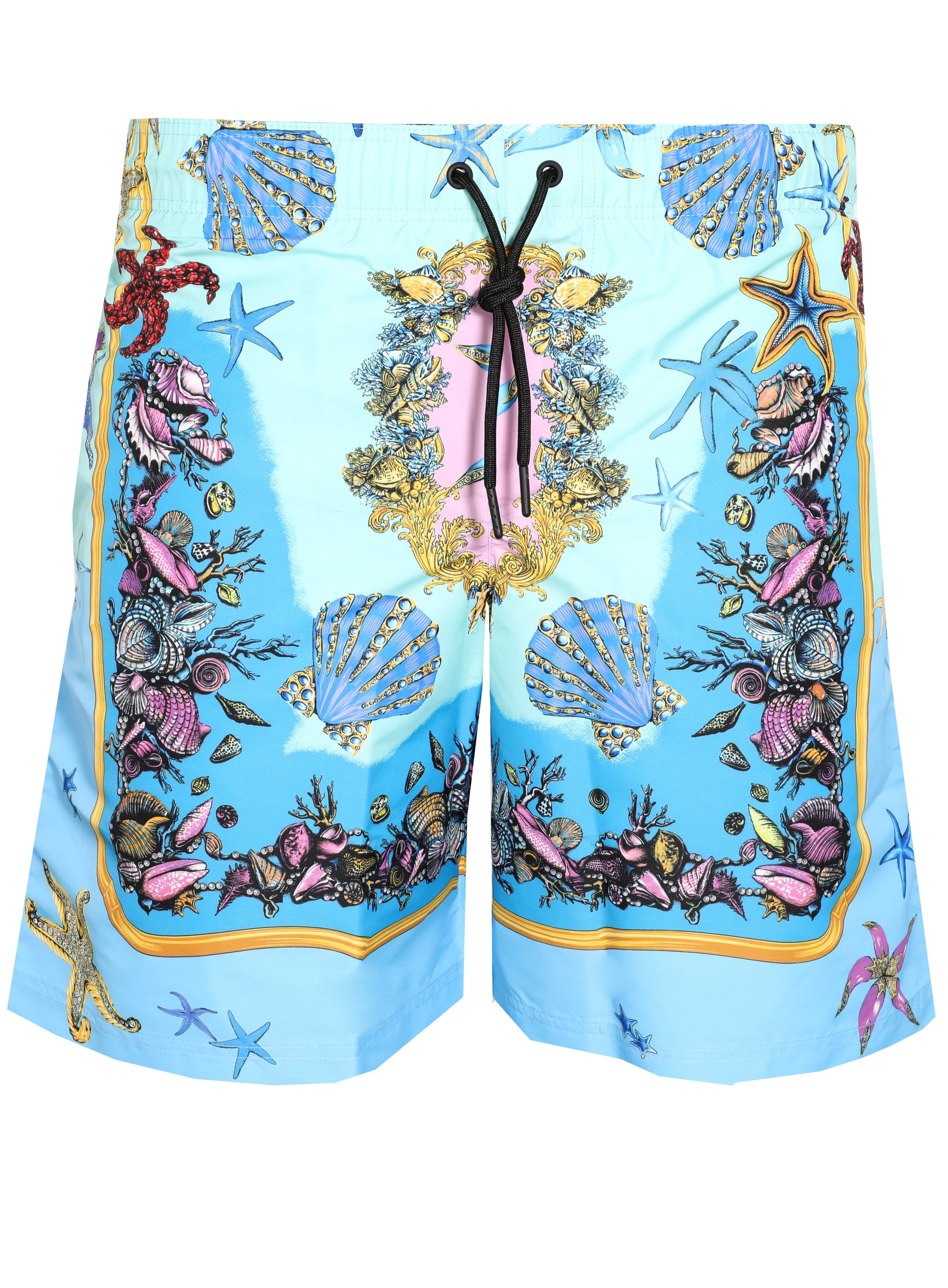 VERSACE SWIMSHORTS-PINK/BLUE