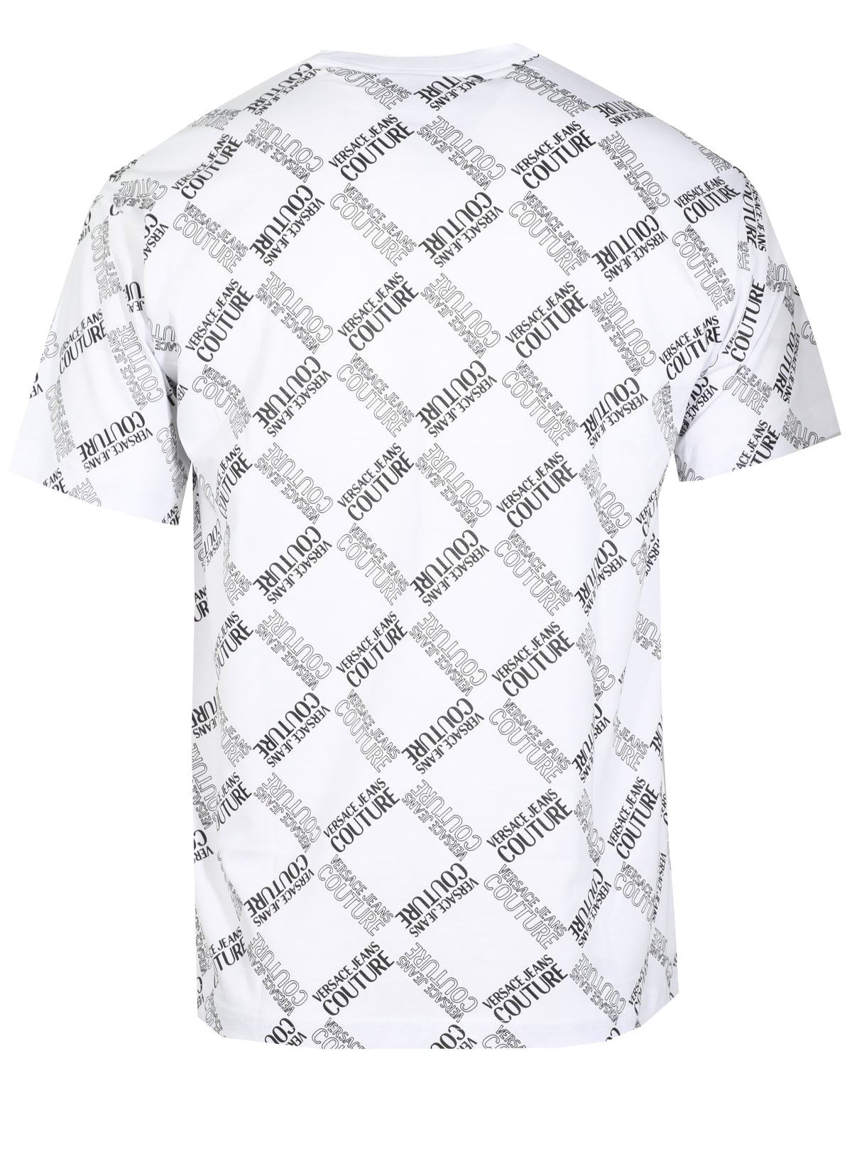 ALLOVER RHOMBUS IN COTTON JERSEY PRINT - WHITE
