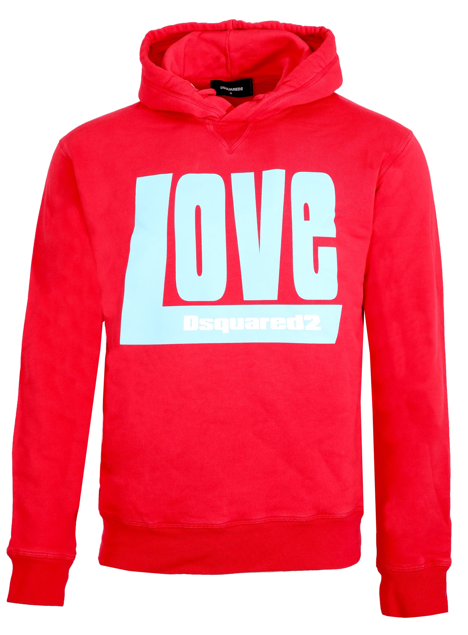 Dsquared2 D2 Love Cool Hoodie in red – view 1 of 2