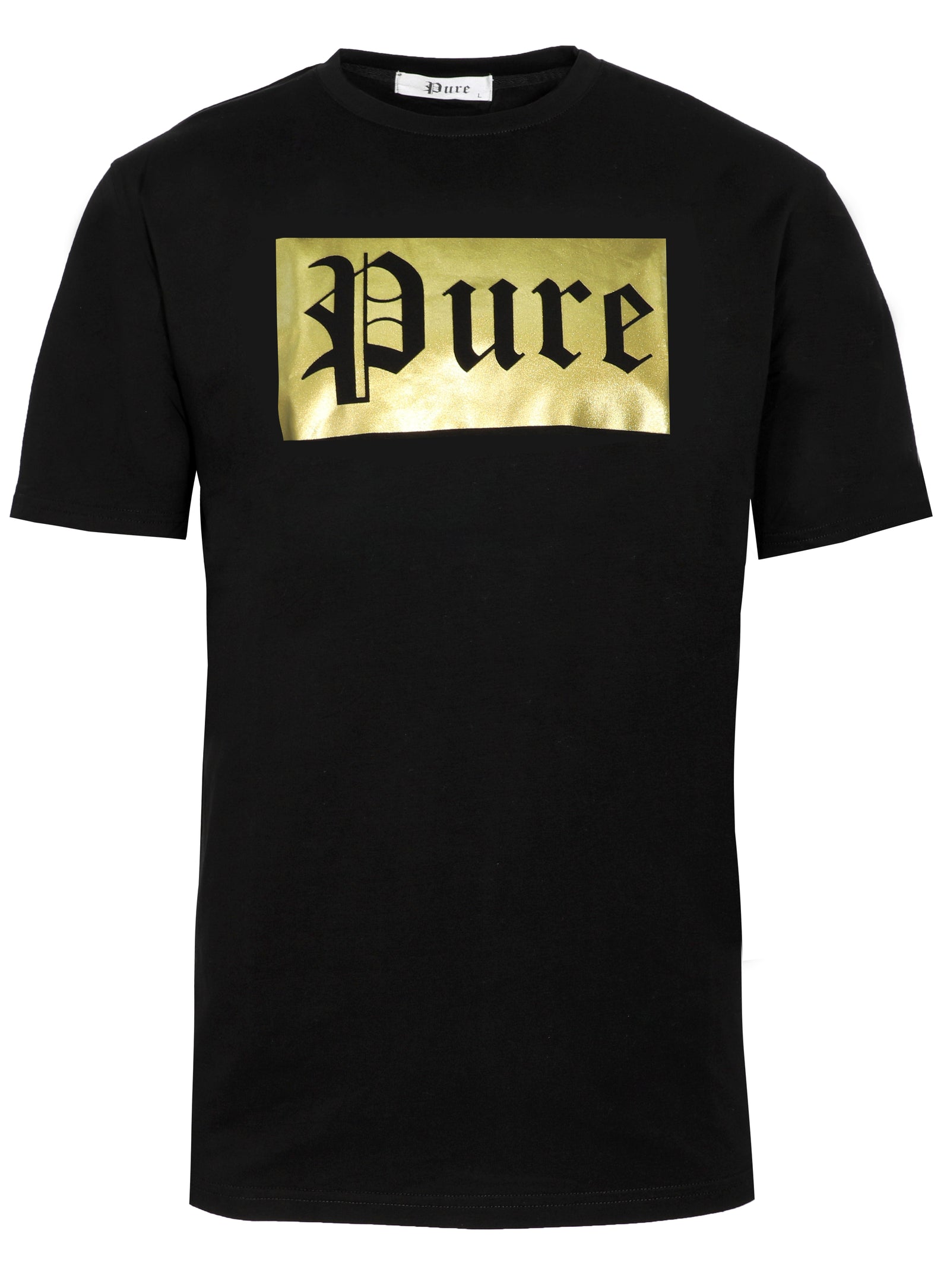Pure Block Tee in black and gold – view 3 of 6