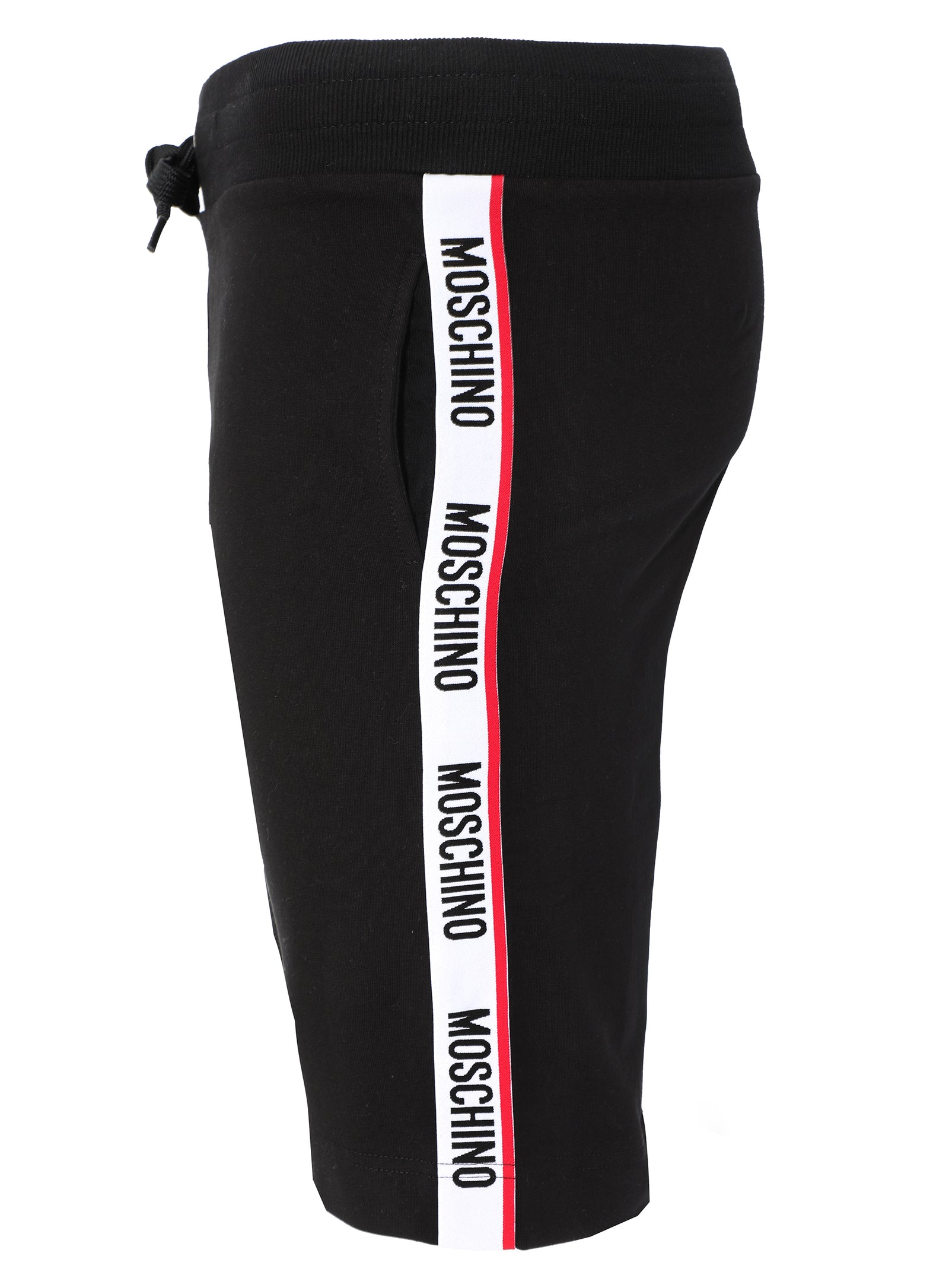 Moschino Logo Band Shorts in black – view 1 of 3