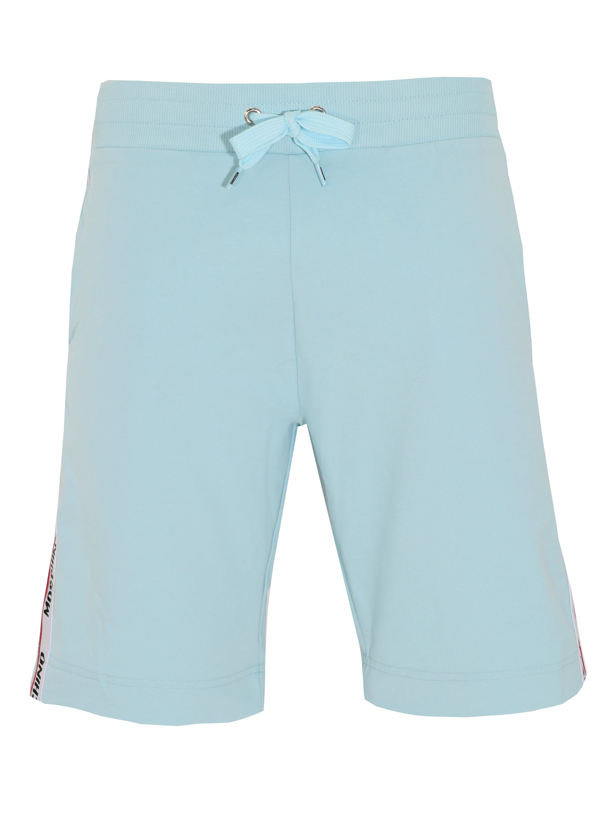 MOSCHINO LOGO BAND SHORTS - LIGHT BLUE