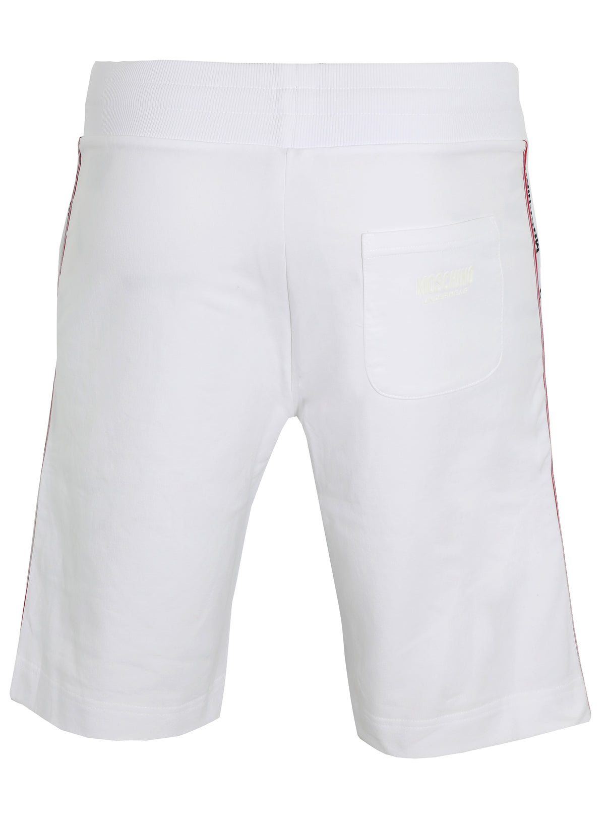 MOSCHINO LOGO BAND SHORTS - WHITE