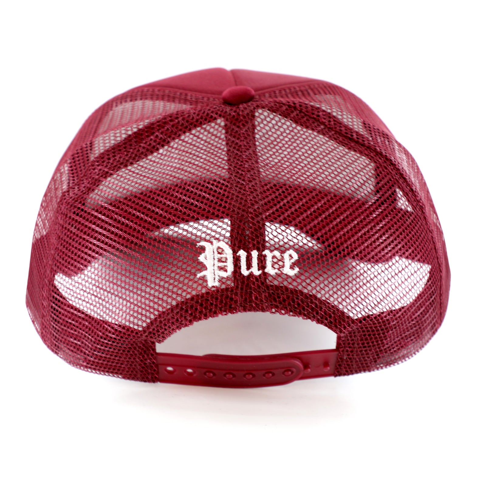 Pure Logo Snapback in burgundy – view 3 of 4