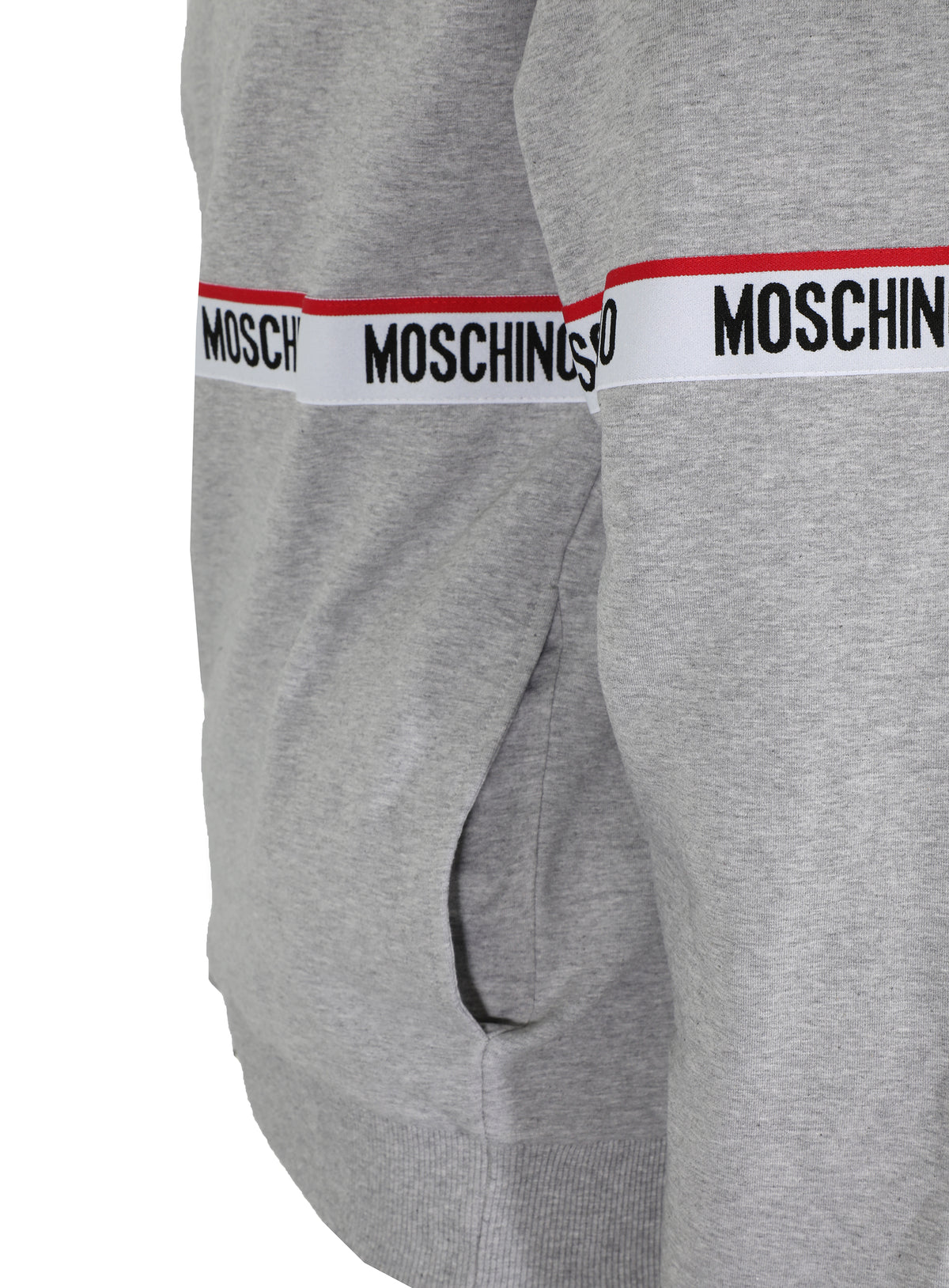MOSCHINO LOGO BAND SWEATSHIRT - GRAY