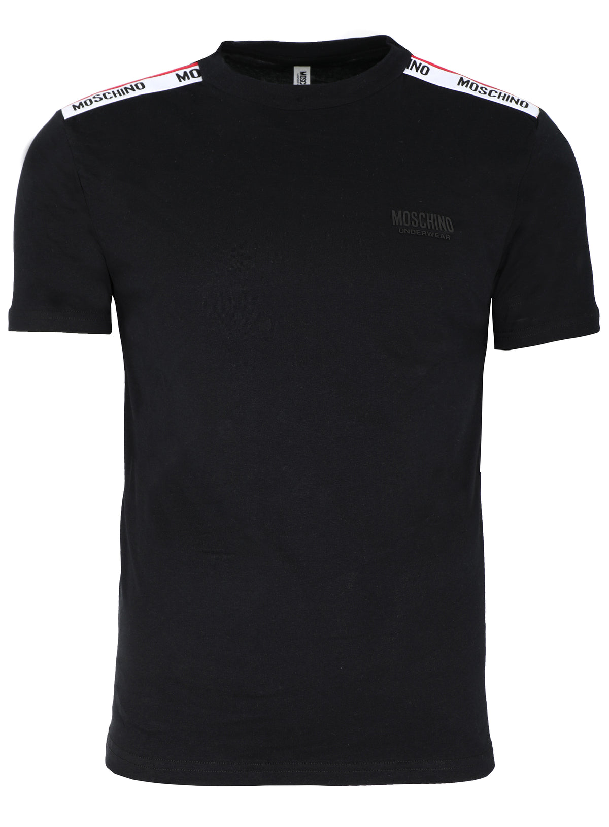 MOSCHINO LOGO BAND TEE - BLACK