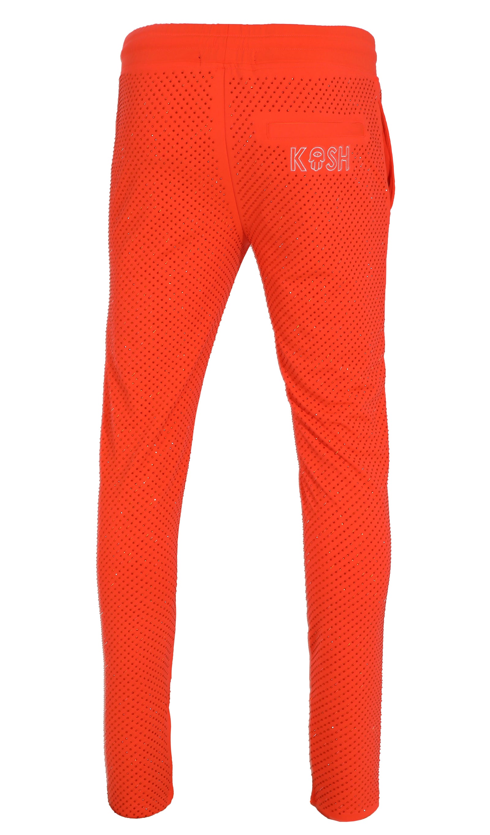 Kash All Over Diamond Track Pants in orange – view 3 of 6