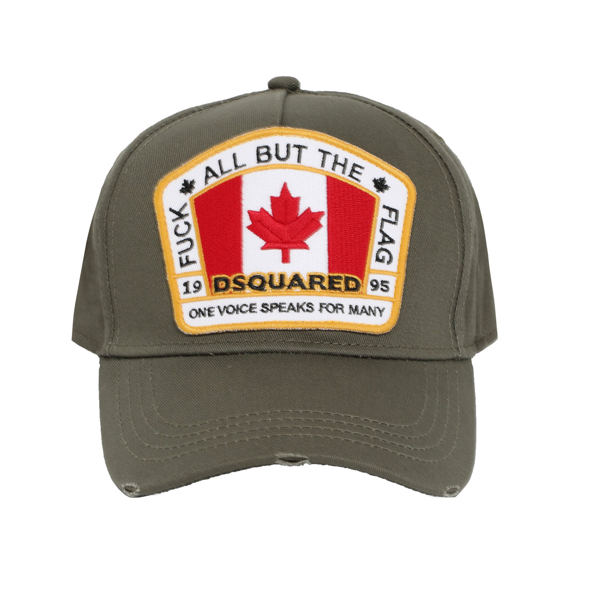 DSQUARED FLAG HAT - OLIVE
