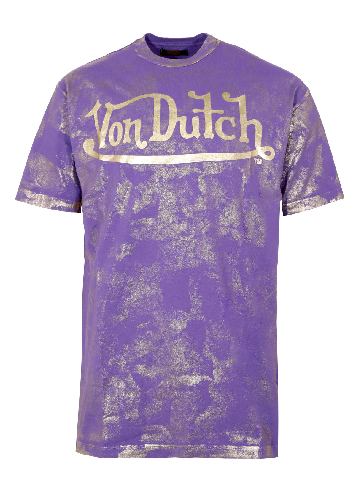 VON DUTCH TEE W/ GOLD LOGO - PURPLE