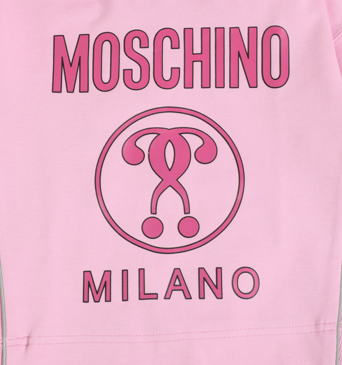 TEXT AND QUESTION MARK LOGO HOODED LS SWEATSHIRT-PURPLE