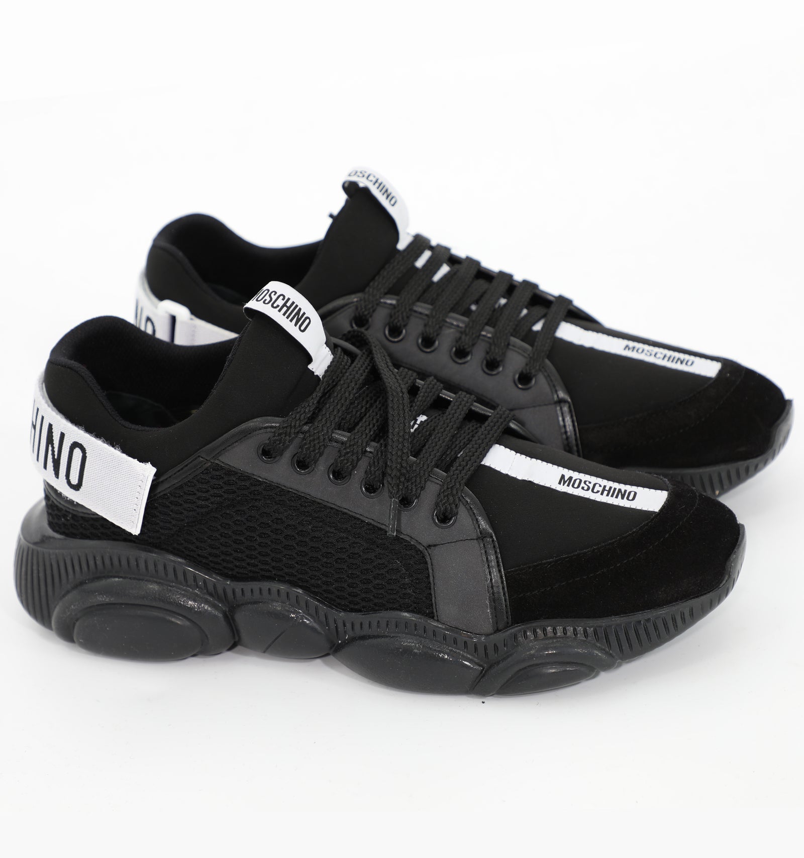 Moschino Teddy Sneakers with Strap in black – view 3 of 4